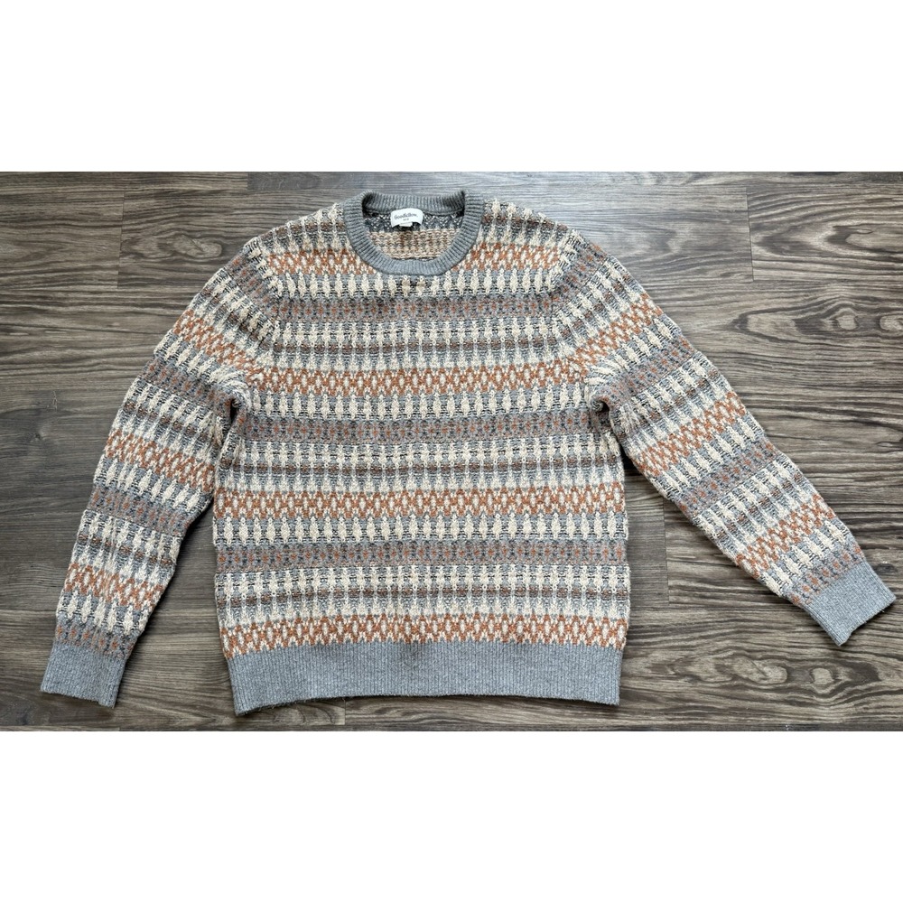 Cozy Grandpa cabin core Sweater XL Holiday Fairisle coastal vintage fair isle